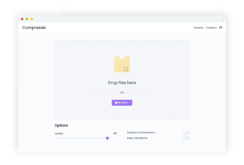 #GitHub情报 #Tools 🏞 CompressioWeb