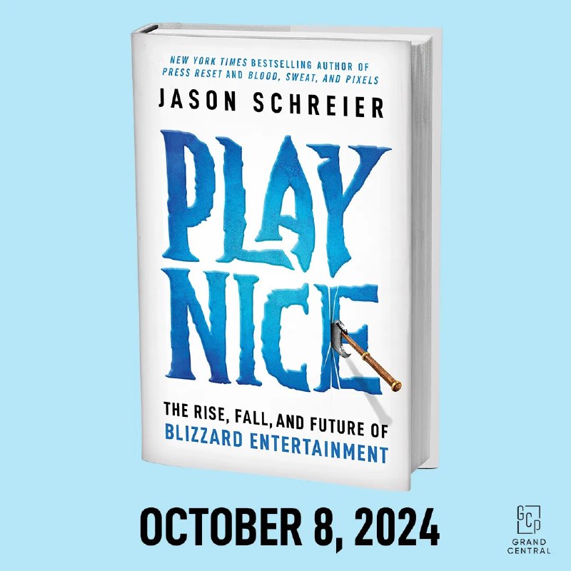 📰 Jason Schreier 分享新书资讯，将探讨暴雪的兴衰史彭博社记者 Jason Schreier 近日对外公布了自己将于 10 月 8 日发行的新书