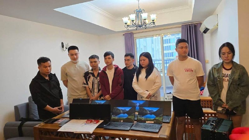 金边大事件：金边突查涉嫌网络诈骗窝点 8名越南籍人员被捕 10月26日 柬埔寨金配图