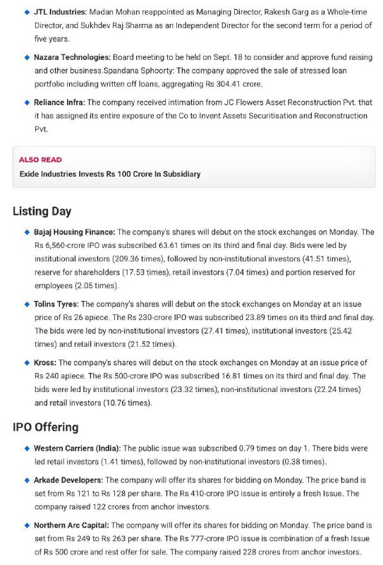 Stocks to watchStocks to watch
