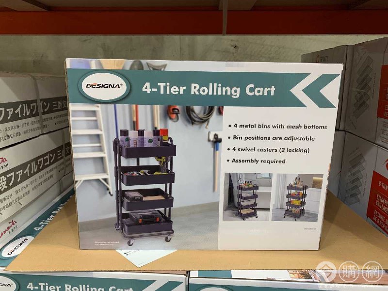 #Costco好市多5月推薦通知四層置物收納推車 #707386