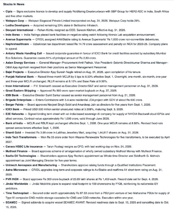 STOCKS IN NEWSSTOCKS IN NEWS