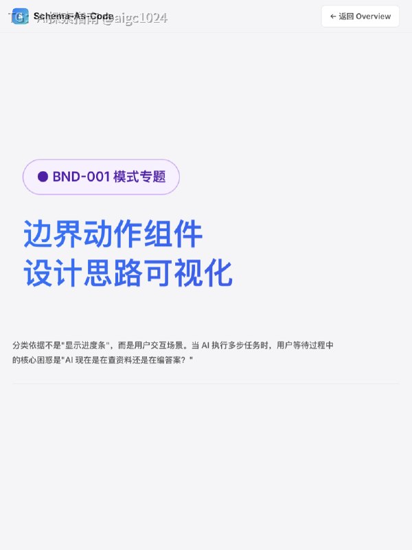 Schema-As-Code阶段一通过6字段语义快照记录法建立界面语义检查方法在专一与专二之后，我继续采集样本发现边界动作组件存在第三种语义断层分类依据：用户权利状态，而非系统策略边界动作的分类标准不应是