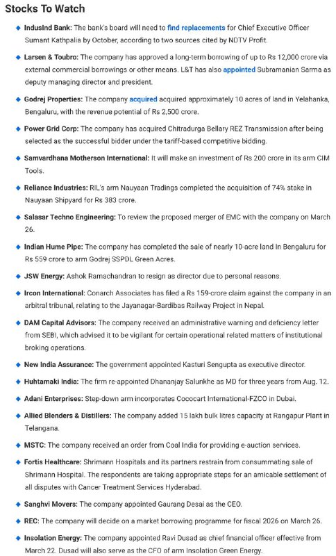 Stocks to WatchStocks to Watch