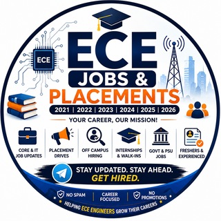 ECE Jobs & Placements - 2021 Batch Telegram Group Link