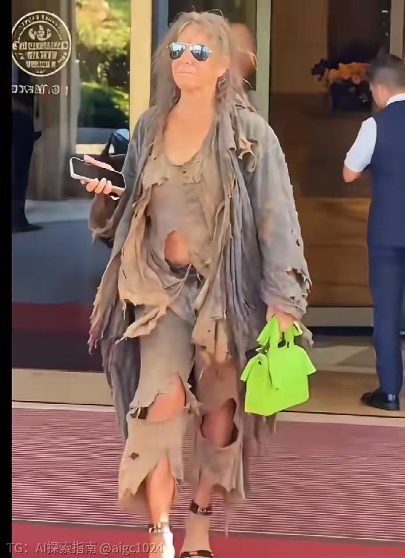 竟然不是AI这些有钱人在干啥呀？这衣服刚从土里挖出来吧，说楼下流浪汉的外套都没这破得有“层次感”