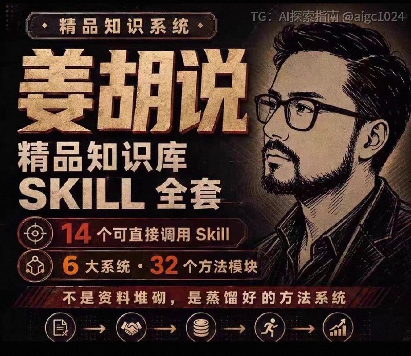 做自媒体的，建议看看这套「姜胡说（胡子哥）AI 内容 Skill 合集」