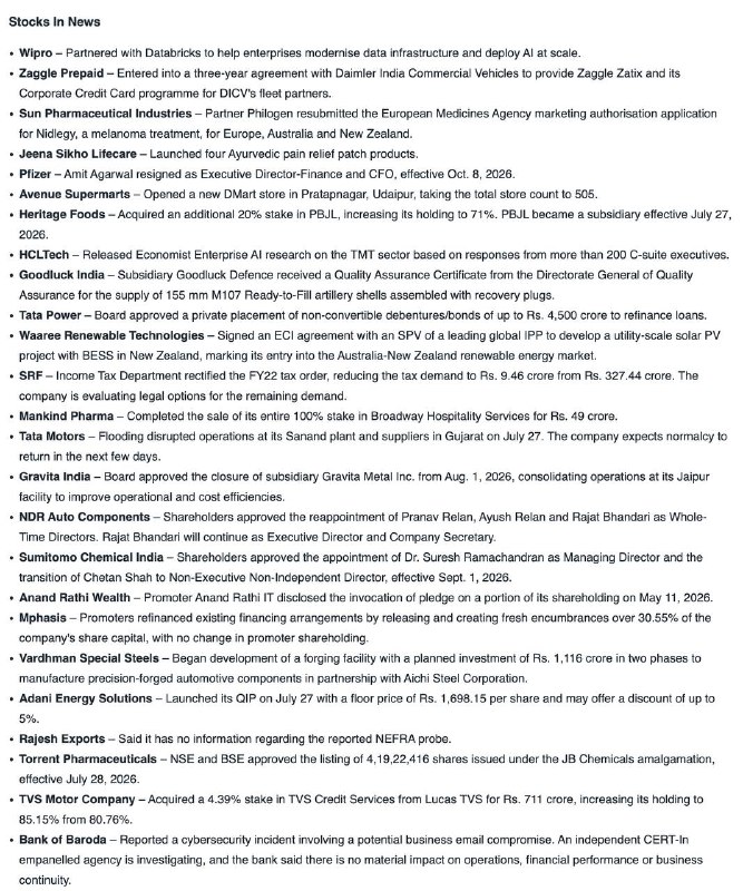 STOCKS IN NEWSSTOCKS IN NEWS
