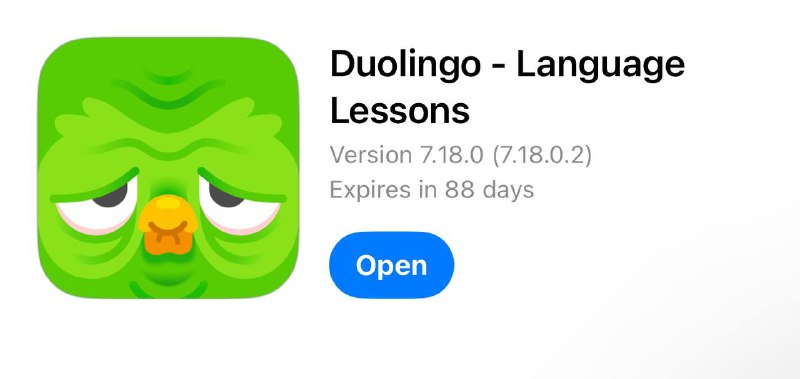 Duolingo 是不是忘记愚人节已经过了？🗒 标签: #Duolingo 📢 频道: @GodlyNews1🤖 投稿: @GodlyNewsBot