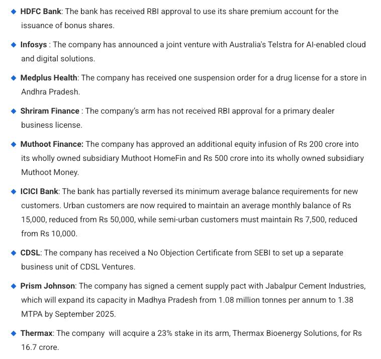 STOCKS TO WATCHSTOCKS TO WATCH