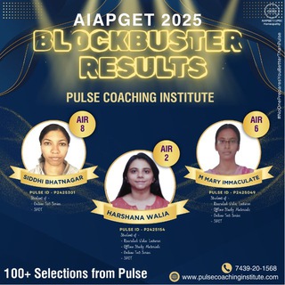 Pulse Coaching Institute | AIAPGET Preparation Group Telegram Group Link
