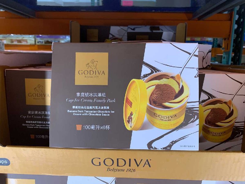 #Costco好市多4月新品通知GODIVA 香蕉坦尚尼亞黑巧克力冰淇淋 #126336