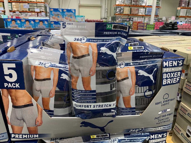 #Costco好市多8月新品通知PUMA 男運動內褲五入組 #1335071