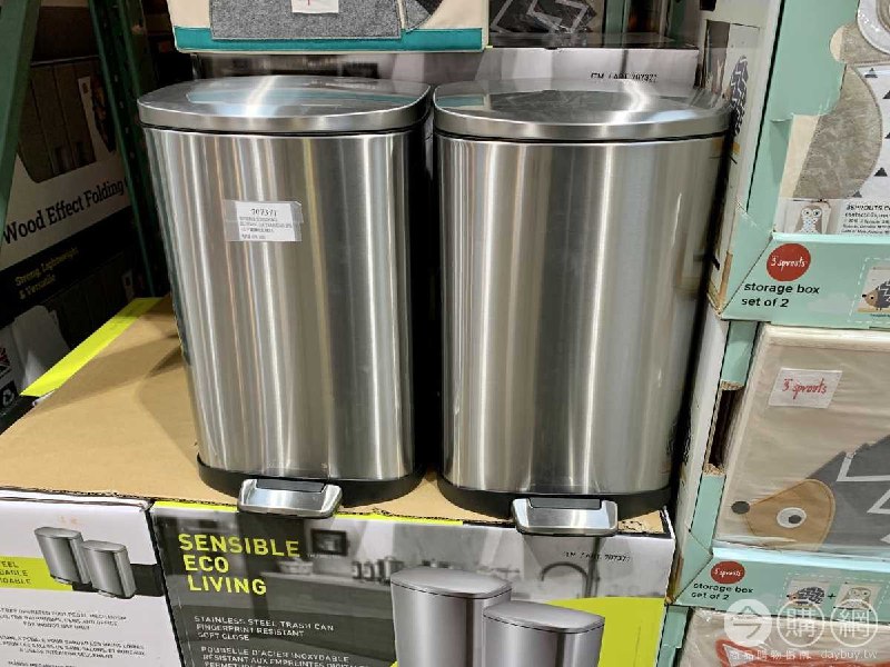 #Costco好市多07月新品通知SENSIBLE ECO LIVING 12L不鏽鋼垃圾桶2入 #707371