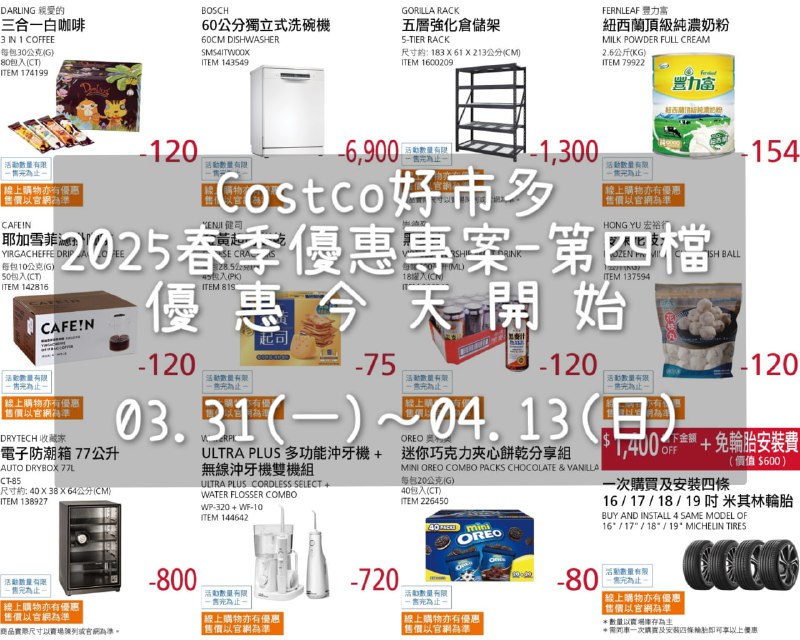 優惠情報 