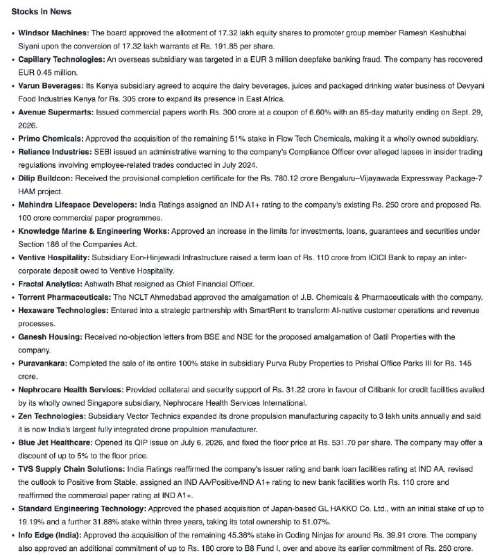 STOCKS TO WATCHSTOCKS TO WATCH