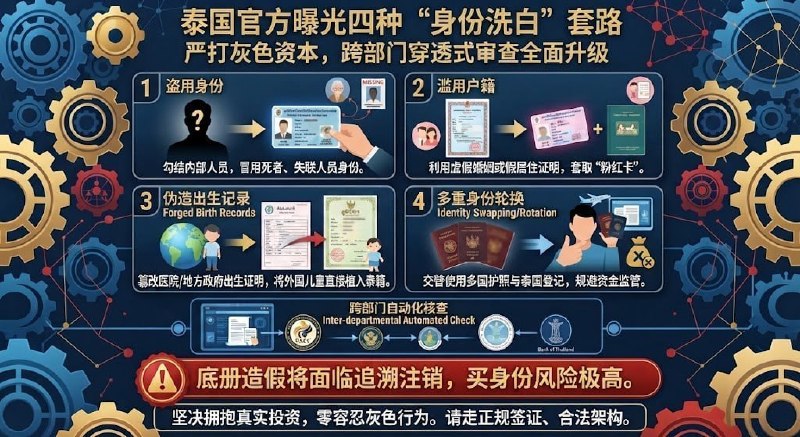 东南亚华人大事件：严打灰色资本！官方曝光4种身份洗白套路 泰国反腐委员会（PACC）近配图