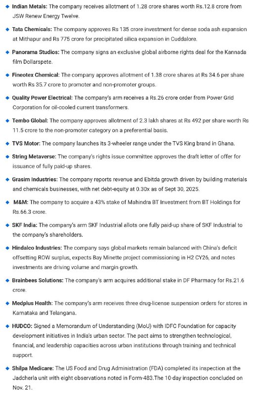 STOCKS TO WATCHSTOCKS TO WATCH