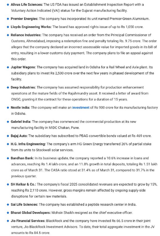 STOCKS TO WATCHSTOCKS TO WATCH