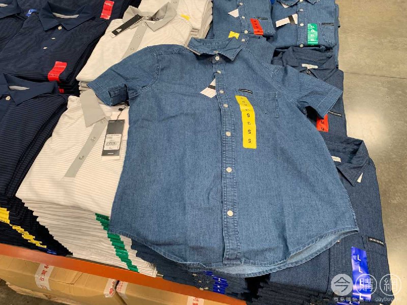 #Costco好市多3月新品通知CALVIN KLEIN 男短袖單寧襯衫 #125189