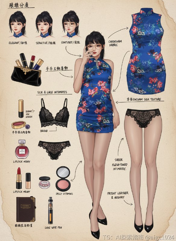 AI穿搭分解图 太强啦@aigc1024AI穿搭分解图 太强啦@aigc1024
