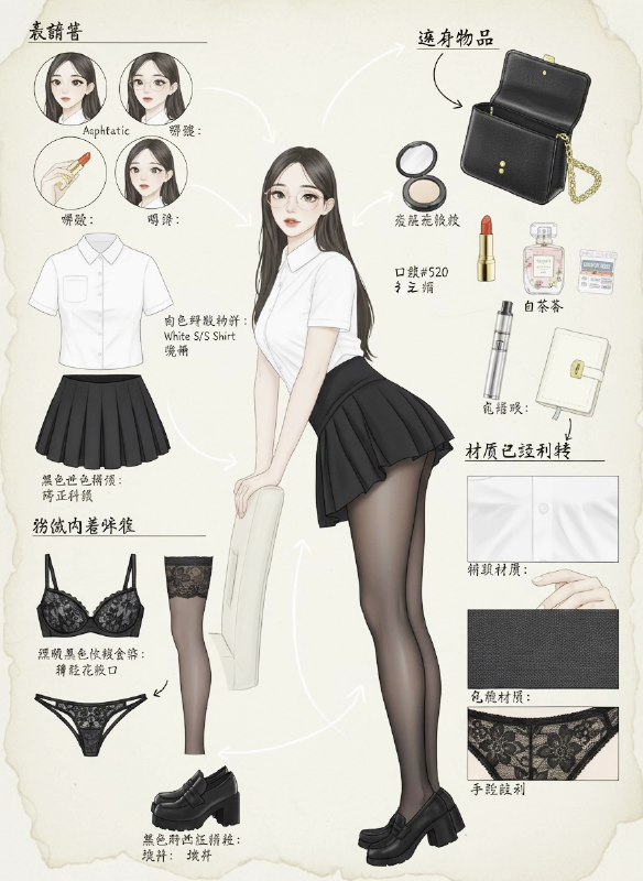 nano banana 穿搭分解@aigc1024