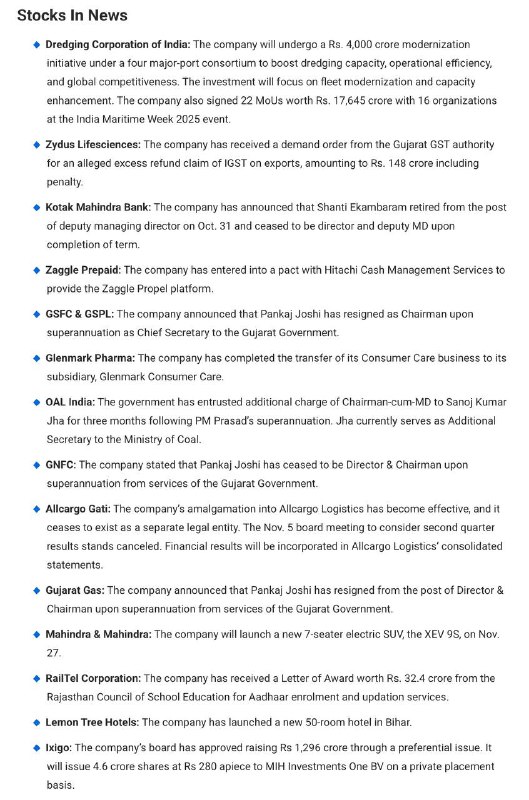STOCKS TO WATCHSTOCKS TO WATCH