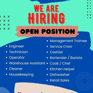< 🇸🇬 Vacancies in Singapore ~ Open Position to ALL 🇸🇬> Telegram Group Link