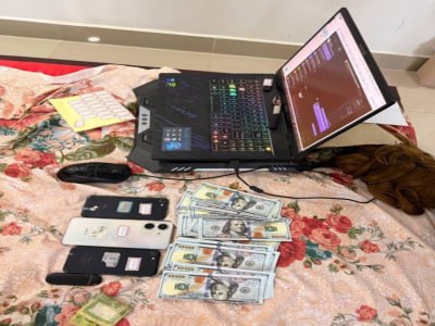 金边大事件：金边朗哥区破获跨国电信诈骗窝点 8名外籍嫌疑人落网 涉杀猪盘诈骗 7配图