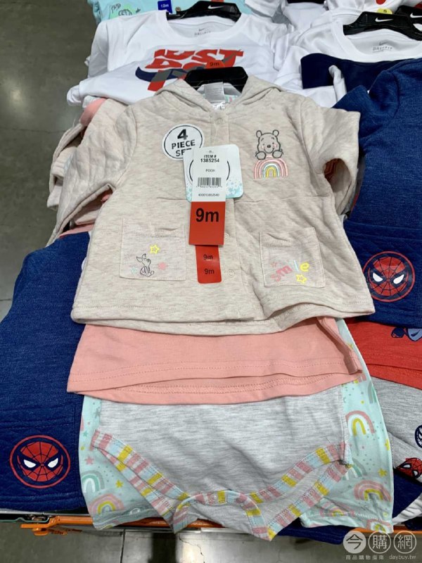 #Costco好市多07月新品通知卡通圖案嬰兒服飾四件組 #1385254