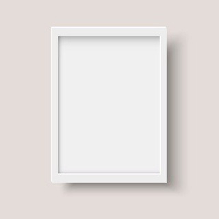 White frame the photo logo