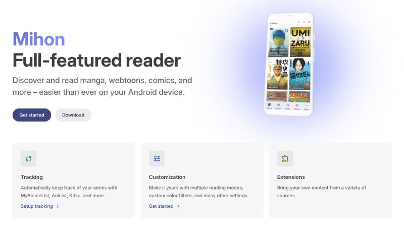▎👨‍💻 MihonMihon 是一款功能齐全的 Android 阅读器应用，通过添加漫画网站源实现聚合阅读漫画GitHub     官网插件源拷贝漫画插件源 1拷贝漫画插件源 2标签：#漫画 #GitHub #安卓 #开源✈️合作/投稿     频道群组     频道标签