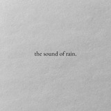 sunday morning, rain is falling..