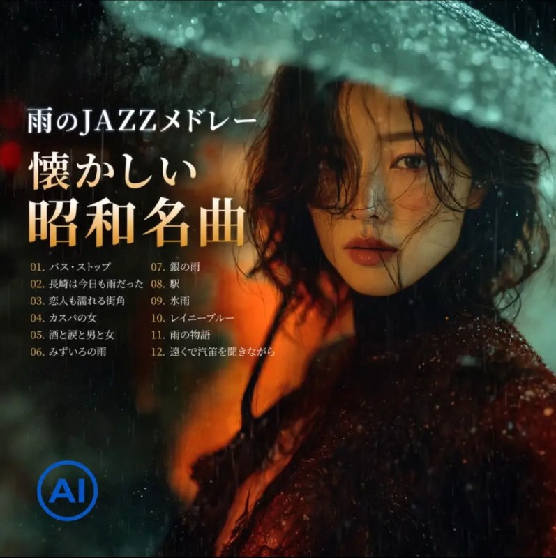 名称：懐かしい昭和名曲集【雨のJAZZメドレー】FLAC