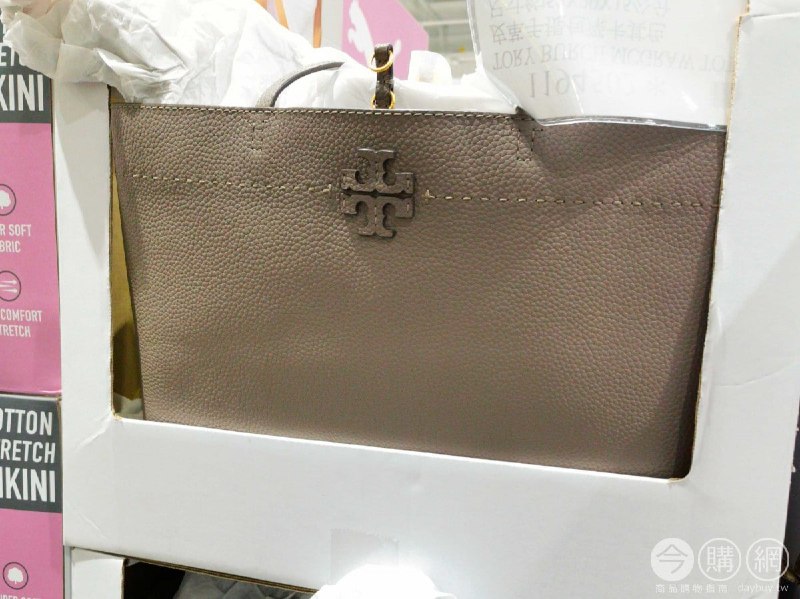 #Costco好市多01月新品通知皮革手提包深卡其色 EC TORY BURCH #1194502