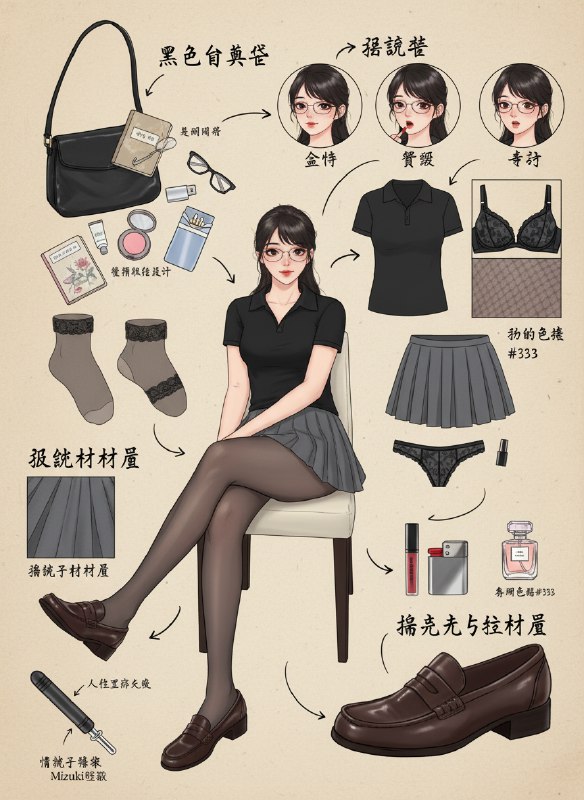 AI 全场景穿搭分解图nano banana 太强啦@aigc1024AI 全场景穿搭分解图nano banana 太强啦@aigc1024
