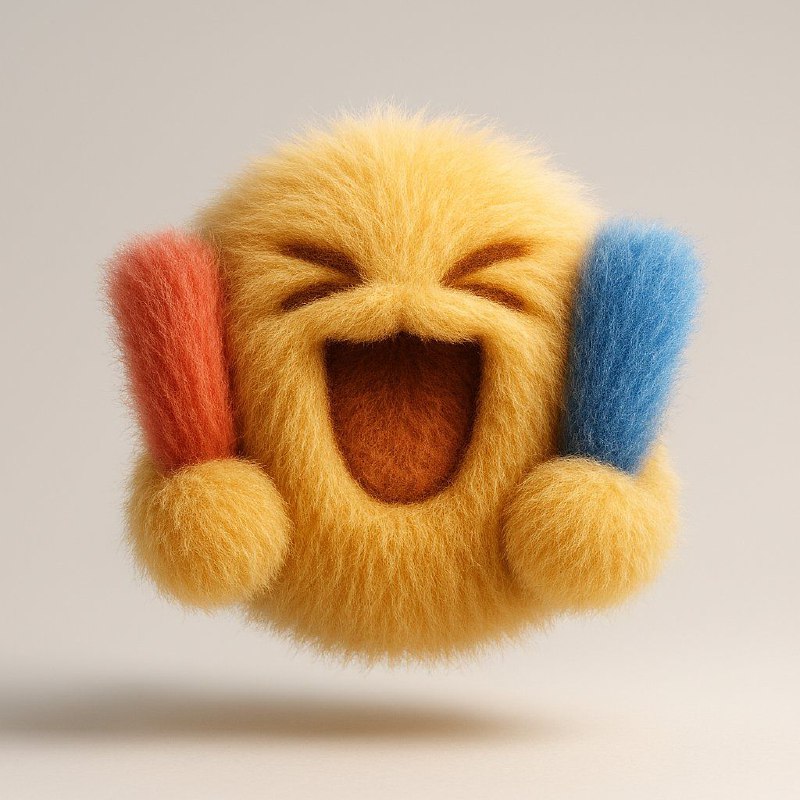 画毛茸茸的表情包 工具：Sora 或者 GPT-4o 注意： 请替换 [ ] 中括号内的表情为你想生成的表情，如果有单张表情图片，可以作为附件上传，然后把中括号内的文字修改为[参考附件图] 提示词： 将一个简单平面的矢量图标 [😂] 转化为柔软、立体、毛茸茸的可爱物体