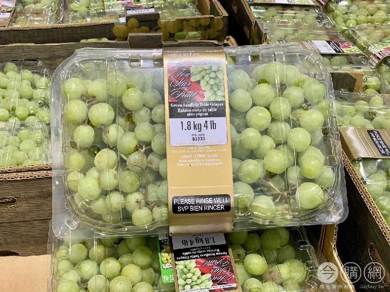 110/09/18 Costco新商品美國無籽綠葡萄 #83333