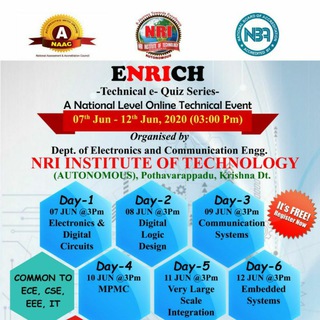 NRI - ECE - eNRIch Technical quiz Telegram Group Link