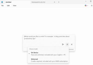 #软件资讯 微软在 Windows 11 记事本上带来本地 AI 模型的支持，可以用来生成文本、重写内容或总结文本等。此前以上功能需要使用 Microsoft Copilot AI 操作并且有次数限制，这次更新后如果设备附带 NPU 单元则可以使用本地 AI 模型处理，数据不发送到云端。查看全文：https://ourl.co/110725🎲 订阅频道 🎲 蓝点网 🌐 CN2GIA