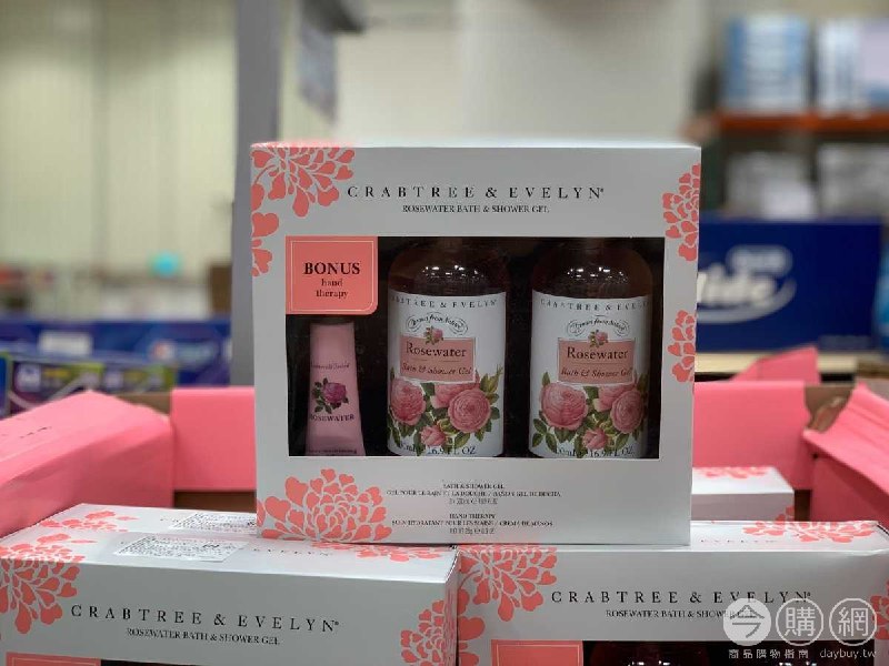 #Costco新品 價格很厲害CRABTREE＆EVELYN 玫瑰沐浴精禮盒+護手霜 #1378390
