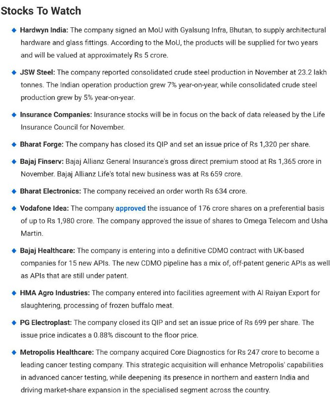 Stocks to watchStocks to watch