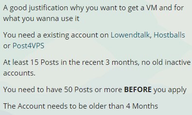 免费 NAT KVM vps. 申请要求见第一张图.