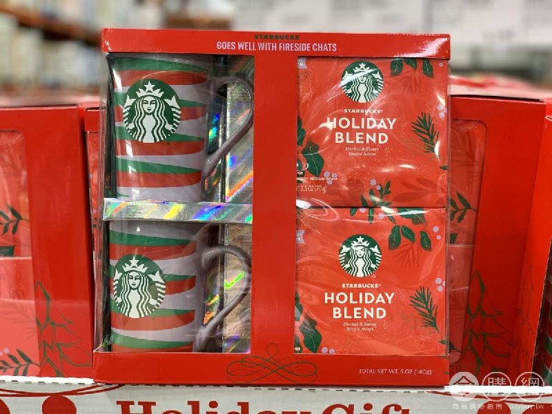 Costco新上市的STARBUCKS咖啡馬克杯禮盒，價格不貴，滿適合當聖誕交換禮物的~新商品情報連結 