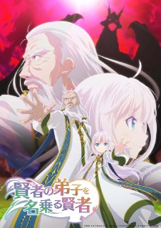 名称：自称贤者弟子的贤者 賢者の弟子を名乗る賢者 (2022)描述：无限可能性扩大的VRMO-PRPG”电弧·地球在线“。由玩家建立的阿尔卡特王国的九个贤者之一充满威严的老年传唤术士丹伯夫也是玩家之一。有一天，他发现了世界的异常。产生了游戏中没有的味觉和嗅觉，也不能注销。而且，NPC还做出了很有人情味的反应。—那是游戏毫无疑问成为现实的证明。而且在这个世界上已经过了30年了。然后，不知道怎么回事，丹布尔夫因为各种原因，变成了一个既年幼又美丽的少女！为了解开急剧变化的世界之谜丹伯夫以贤者的弟子米拉为名出发。在