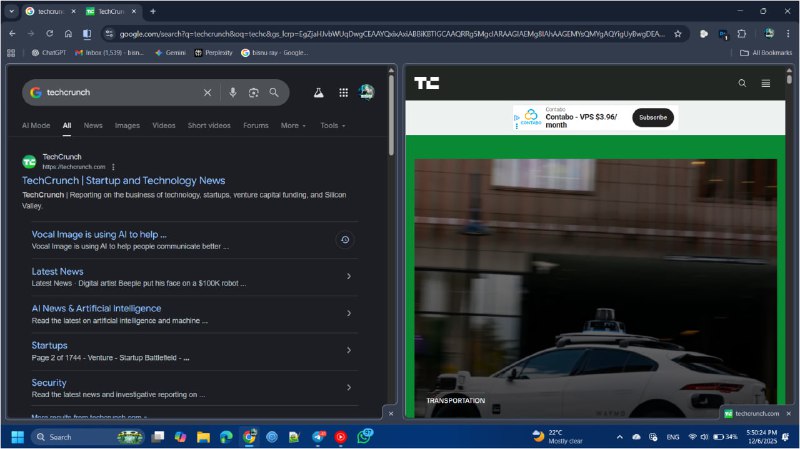 Split Screen view for Chrome