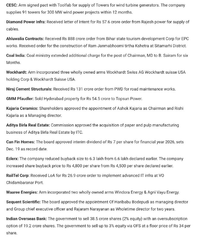 STOCKS TO WATCHSTOCKS TO WATCH