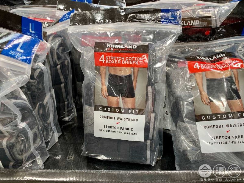 #Costco好市多06月新品通知KIRKLAND SIGNATURE 科克蘭男彈性平口褲四入 #7700017