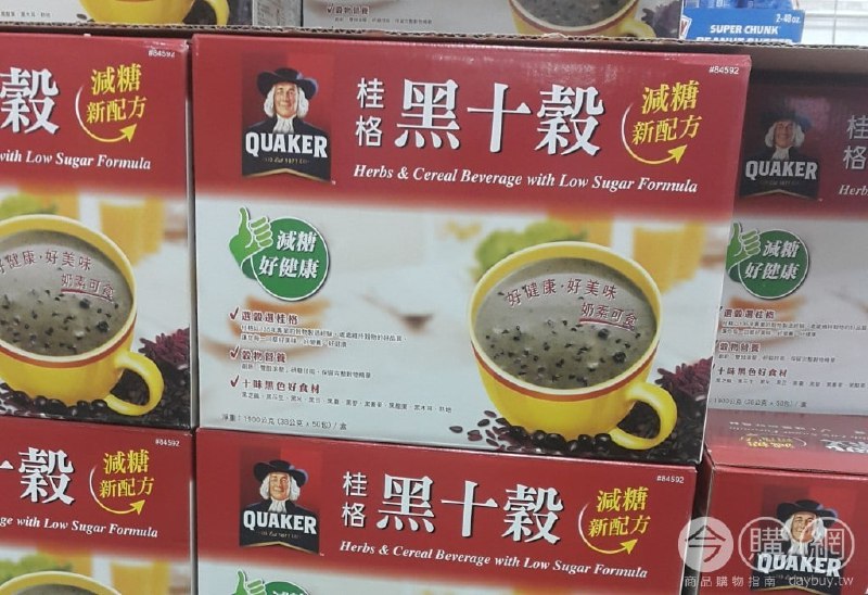 Costco折價通知03/25(四)前 折60元#1篇FB社團開箱QUAKER 桂格減糖黑十穀 #84592