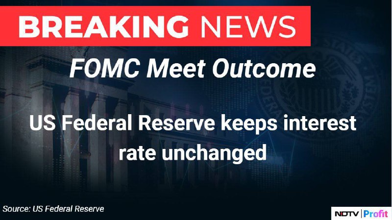 Fed holds benchmark rate in 4.25%-4.5%